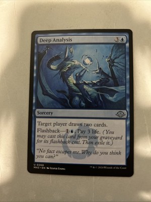 X 1 Deep Analysis NM Modern Horizons 268 MTG Magic The Gathering