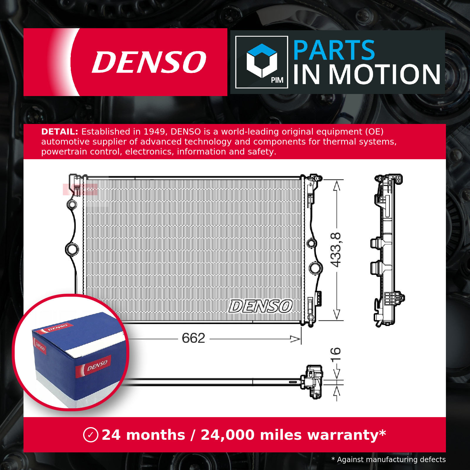 Radiator DRM17098 Denso 2475000203 247500020368 A2475000203 Quality Guaranteed - Image 30