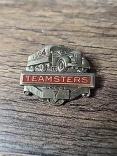 Vintage Teamsters No. 7 Hat Pin -Truck Is Dated 1964