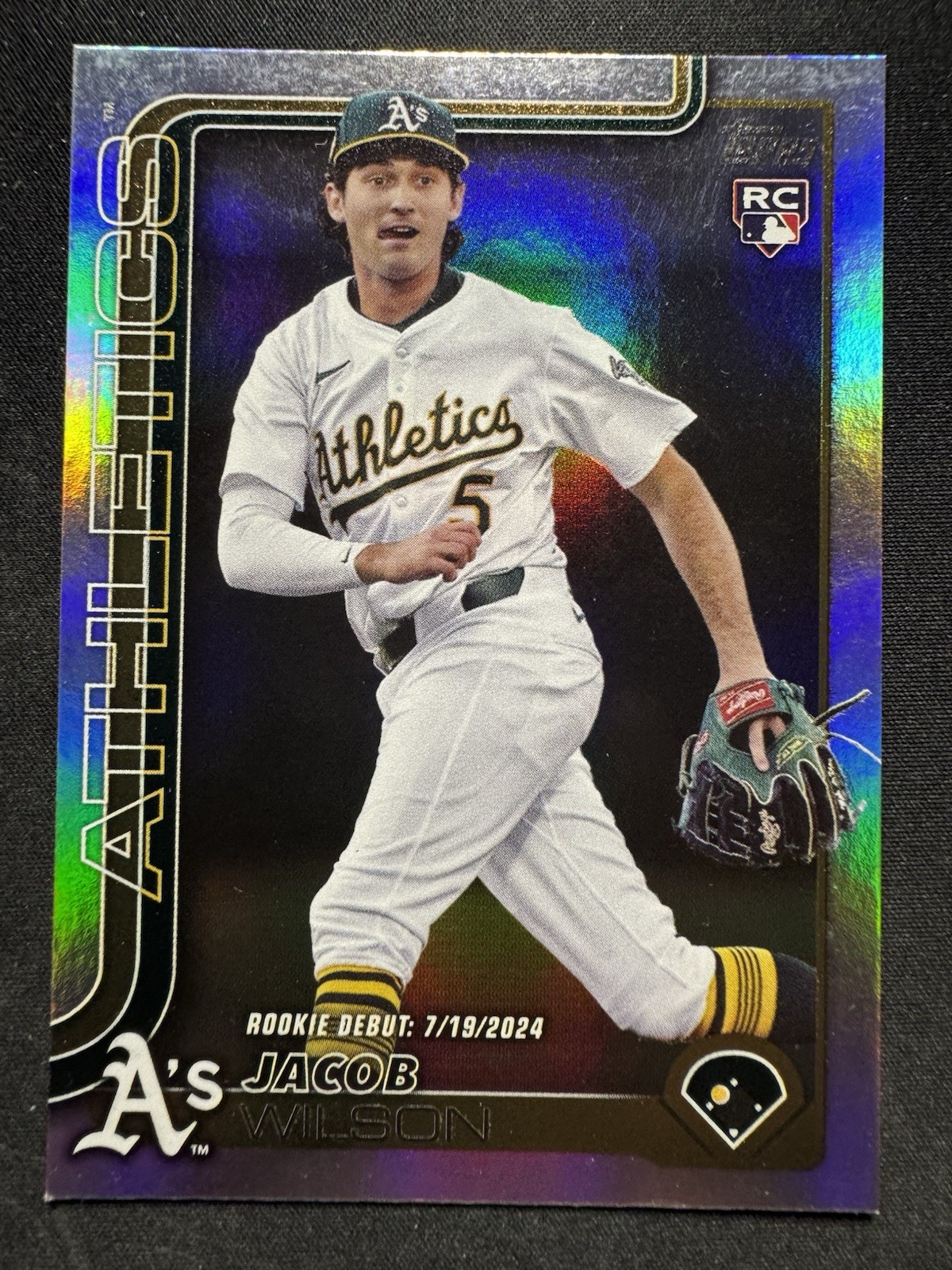 2025 Topps Update Series - Rookie Debut Jacob Wilson #US180 Rainbow Foil (RC)