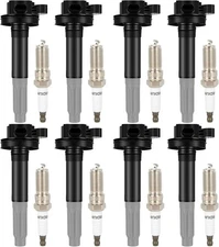 ECCPP UF824 8 ignition coils with 8 iridium Spark Plugs for ford F-150... 