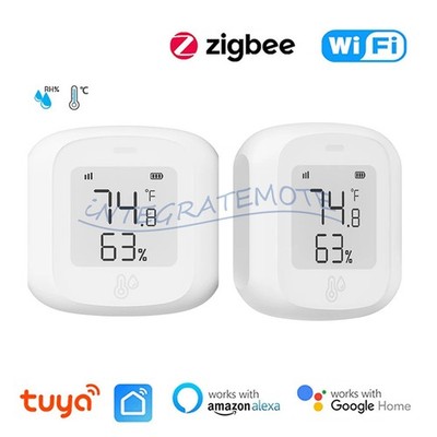 Tuya Smart WiFi/Zigbee Temperature Humidity Sensor Meter Thermometer Hygrometer