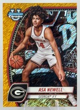 2024-25 Bowman U Chrome Asa Newell #8 Orange Shimmer Refractor /65 Georgia