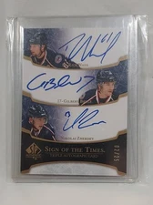 2007 08 SPA Rick Nash Gilbert Brule Nikolai Zherdev Auto Sign Of The Times /25