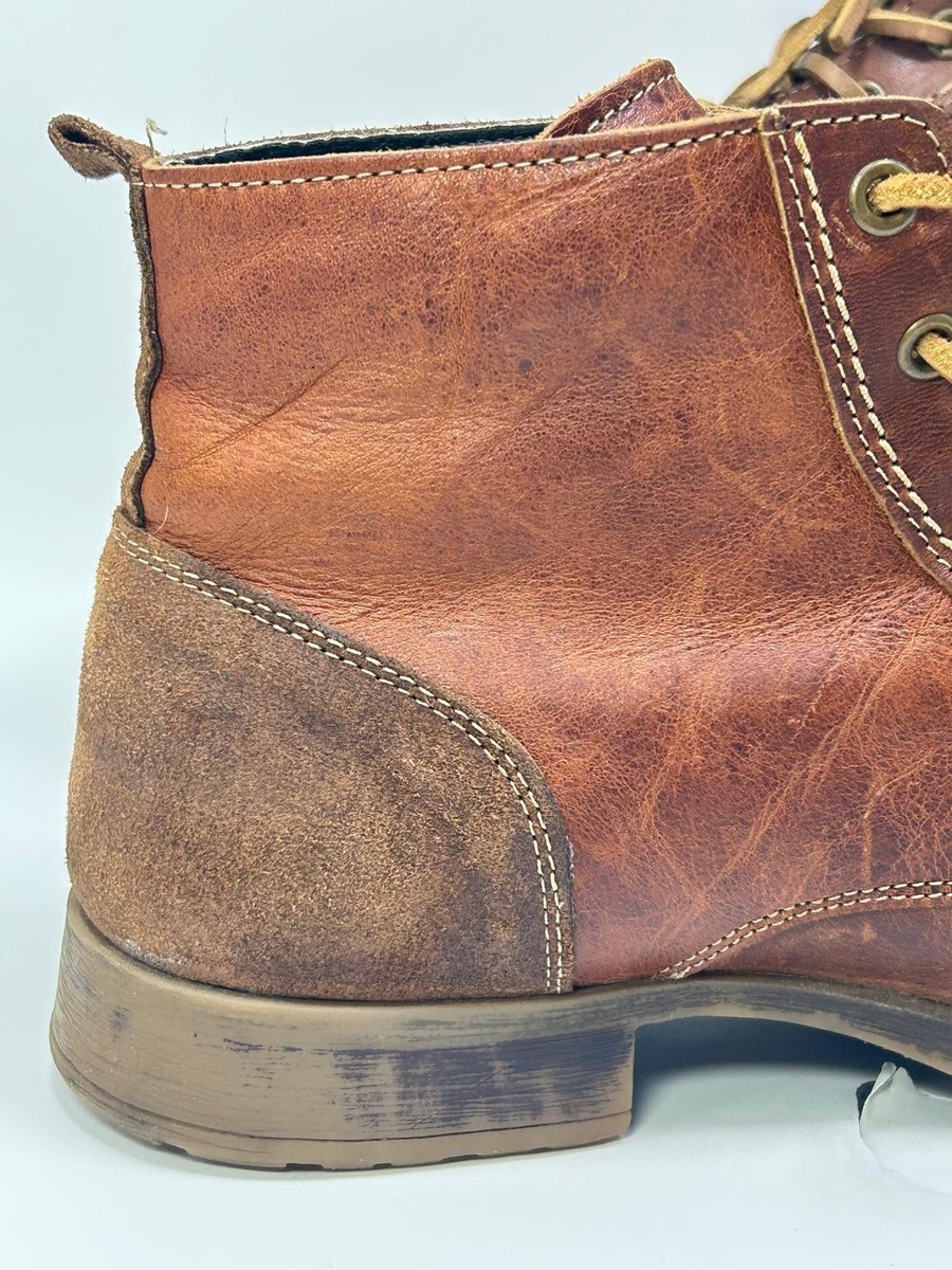 Bullboxer Delden Boots Mens Size 12 Brown Leather Cap Toe Lace Up Ankle Boots Bull Boxer Delden Brown Leather Cap Toe Ankle Boots Men main image 4