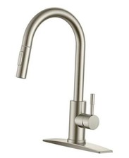 Kitchen Faucet with Pull Down Sprayer, Brushed Nickel Stainless Steel Classic