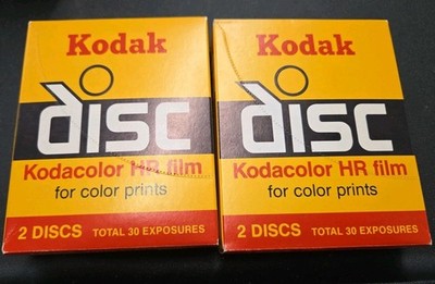 Lot Of 2  Kodak  2 Discs 30 Exposures Kodacolor VR Film For Color Prints  9/1984