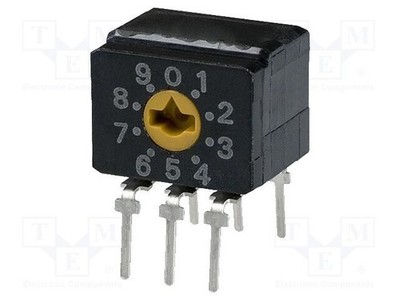 DEC/BCD Pos: 10 1Ncm RKontakt max: 200mΩ Kodierschalter THT