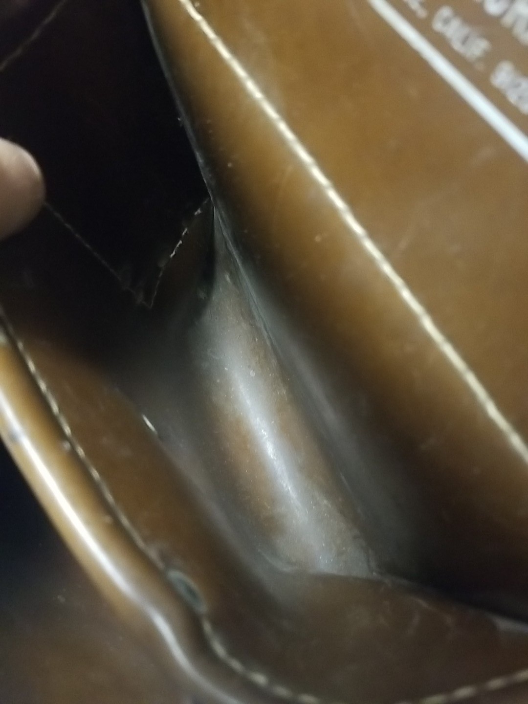 Vintage Action Leathercraft ALB 423L Nail Tool Bag 6 Slots With Web Belt