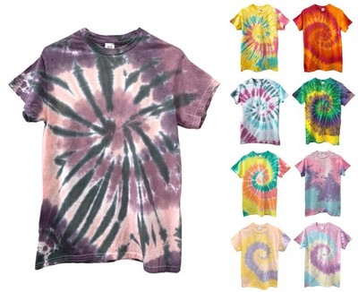 Tie-Dye Short Sleeve Unisex Tee, Hand Dyed