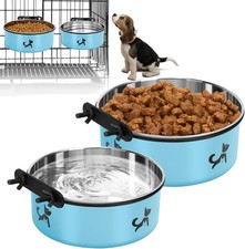 Dog Crate Bowls Hanging No Spill, Dog Crate Water Bowl, Kennel Food Bowls