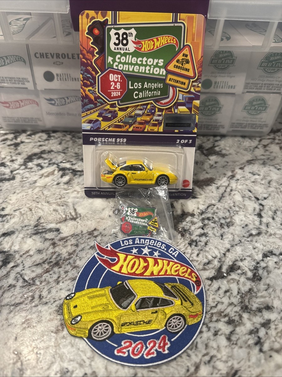 2024 Hot Wheels L.A. Convention Yellow Porsche 959 #5685/6200 W