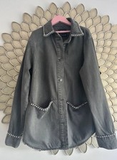 Zara denim Diamanté shacket taglia media