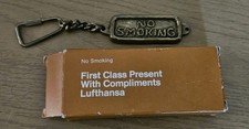 Lufthansa First Class No Smoking Keyring