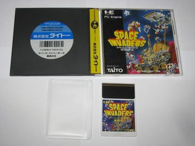 Space Invaders Fukkatsu no Hi PC Engine HuCard Japan import US Seller