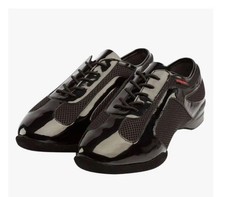Supadance 8910 Black Patent  Dance Sneakers Split Sole Unisex Men&rsquo;s 12 Women 13