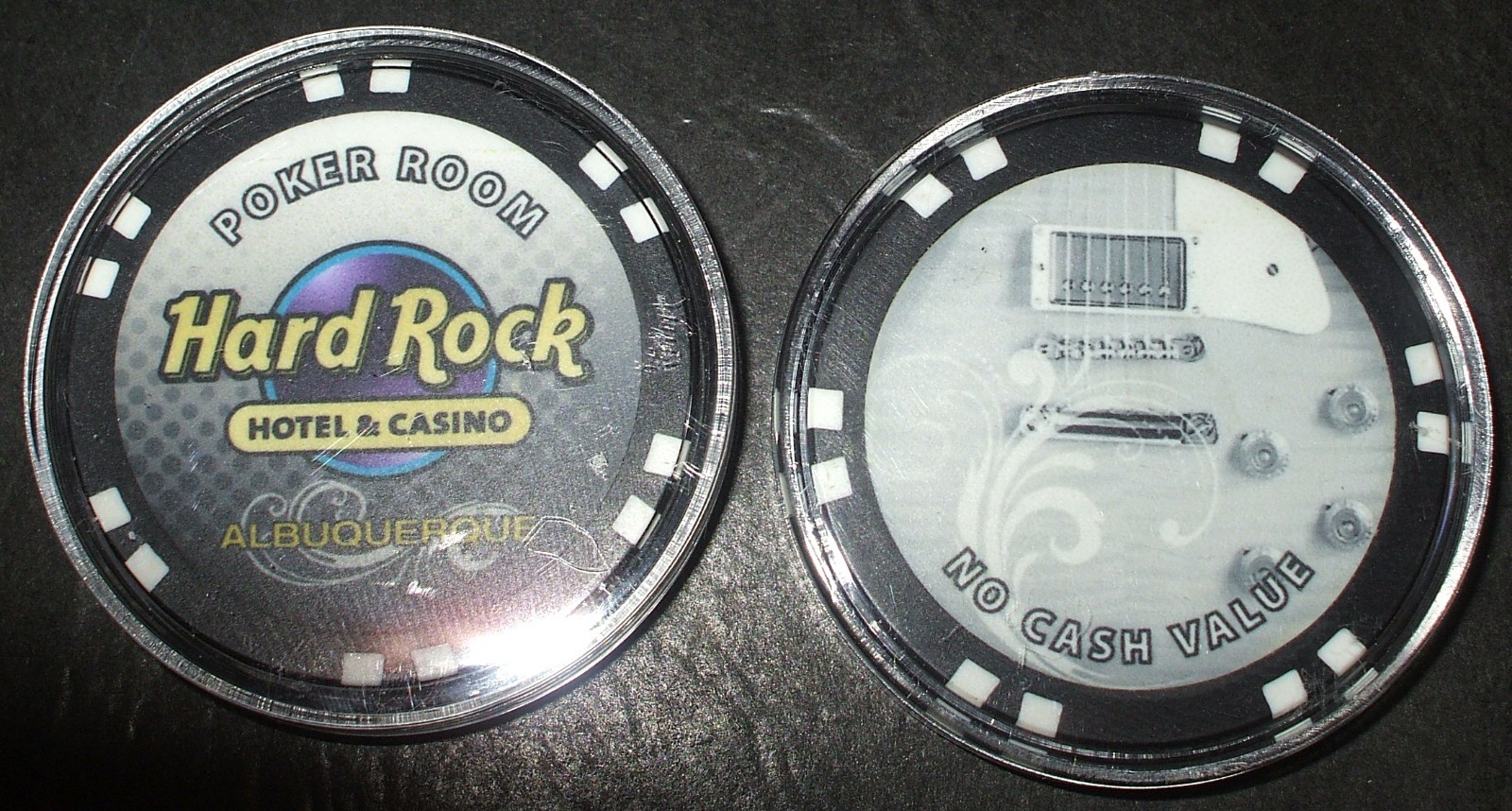 (1) Hard Rock CASINO CHIP Albuquerque Poker Room Black 2010 eBay