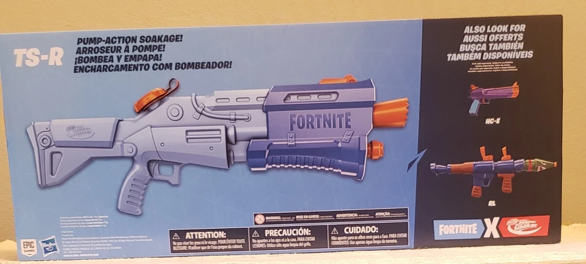 NERF Fortnite Ts Blaster - Pump Action Dart Blaster, 8