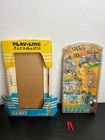 Vintage 1964 Nutty Mads Bagatelle Play-Line Action Game by Marx WITH DAMAGED BOX