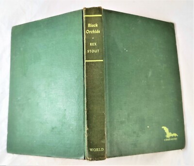  Rex Stout - Black Orchids - hardcover book  - English language vintage 2nd