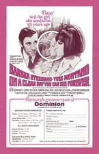 Barbra Streisand "ON A CLEAR DAY" Yves Montand 1970 London Motion Picture Flyer