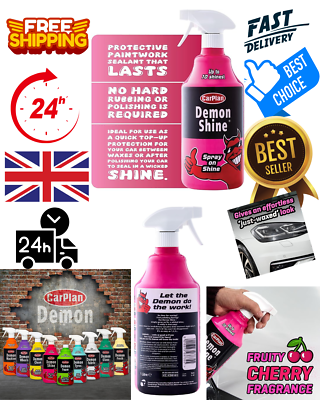 #ad CarPlan Demon Shine 1L Spray On Shine Pink GBP 7.99