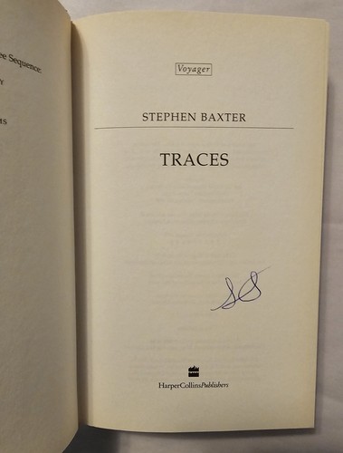 Traces by Stephen Baxter UK True 1st/1st 1998 Harper Collins *Signed/Unread* - Foto 15 di 16