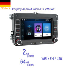 7 Android Radio Carplay GPS Navi Für VW Golf...