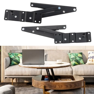 2 Pack Lift Up Top Coffee Table Lifting Frame Spring Hinge Gas Hydraulic Hinge - Image 1 of 4