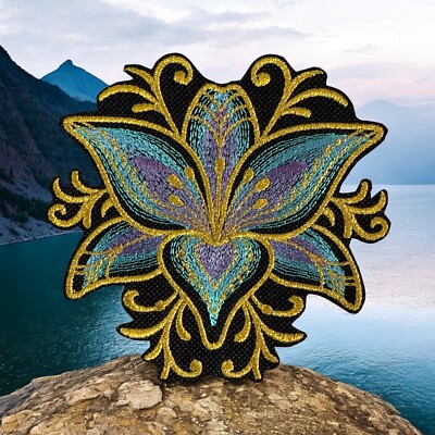 Gilded Miraye Lily Patch Multi Size and Styles 3.70'' X 3.87''-5.86'' X 7.14''