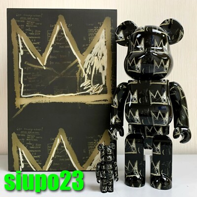 Medicom 400% + 100% Bearbrck ~ Jean-Michel Basquiat 08 Be@rbrck | eBay