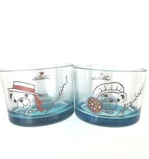 Thun Liquor Glasses Teddy Bear Travel Cin Cin Sfizioso Italian Blue Table 