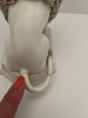 Italian Style Spaghetti Poodle Ceramic Statue Made In Italy - Picture 8 of 16