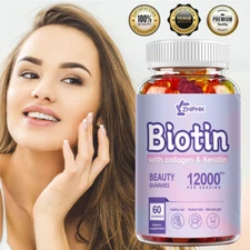 Collagen Vitamin Gummies for Hair Skin & Nails, Premium Collagen Supplement