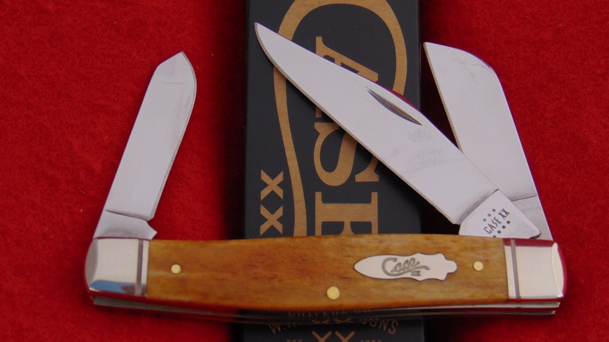 Case XX USA 6375 Smooth Antique Bone Large Stockman Pocket Knife