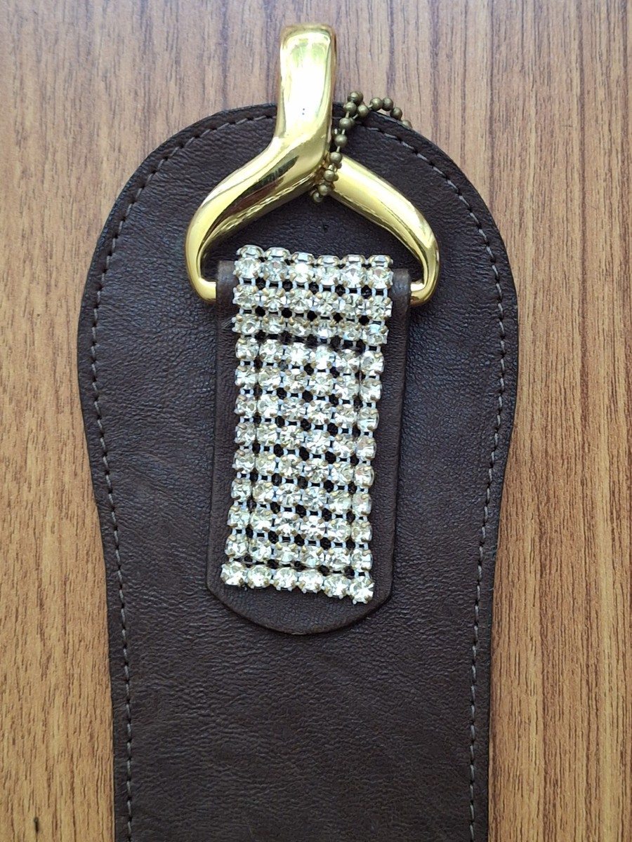 Vintage Streets Ahead Brown Leather/Stretch Gold Tone 