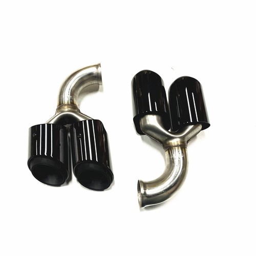 For 2011-2014 2013 Porsche Cayenne V8 Car Tail Exhaust Muffler Pipe Tail Tip BLK - Picture 2 of 12