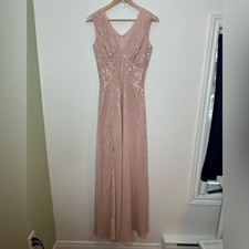 Dress the Population Sandra Pink Sequin Maxi Dress XS