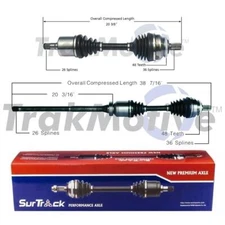 CV Axle Shaft Kit - Front Driver and Passenger Side