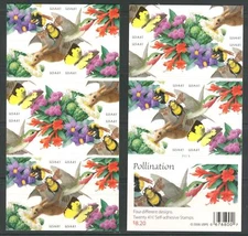 4156d Mint NH Pollination Booklet Bee, Hummingbird, Bat, Butterfly Retail $34.50