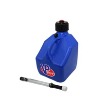 VP Racing Blue Square 3 Gallon Race Fuel Jug Gas Can + Fill Hose SCCA IMCA UMP