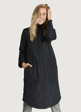 Kit Quilted Black Jacket Coat Minimalistic Lightweight M Rp$228