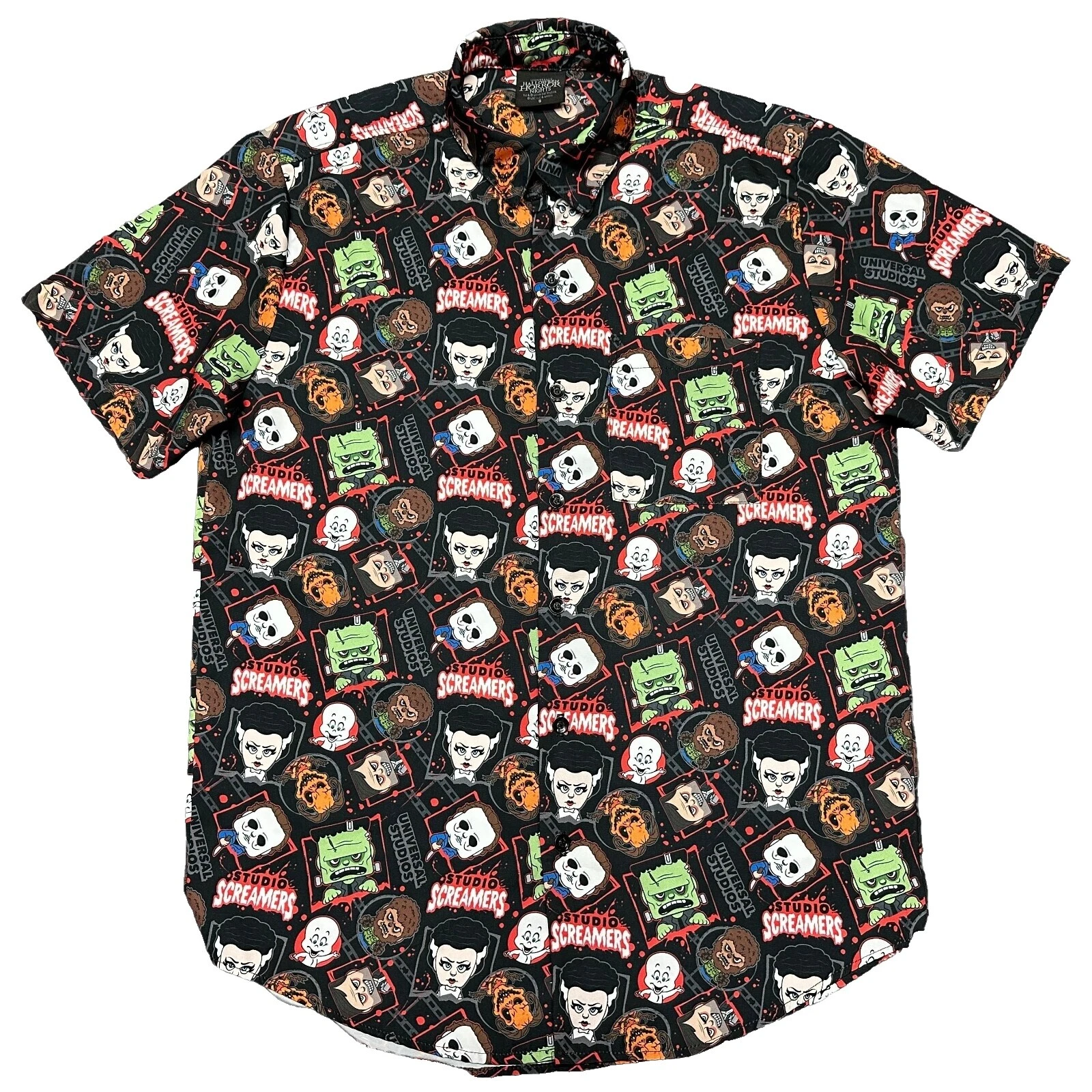Poliéster Universal Studios Hollywood Informal Con Botones camisas para hombres