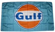 GULF OIL SIGN 3'X5' FLAG/BANNER SHELL EXXON MOBIL MAN CAVE ESSO FAST SHIPPING