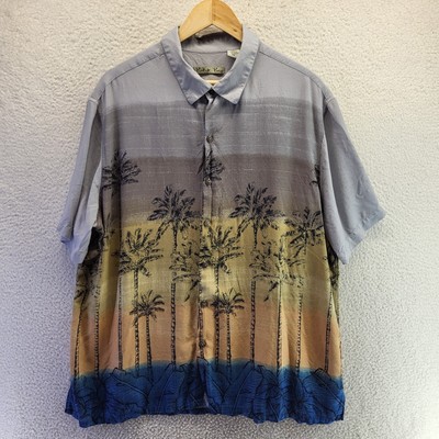 Chemise Hawaïenne Batik Bay - Rayon - Motif Palmier - Taille XL - Manches Courtes - Excellent état Occasion