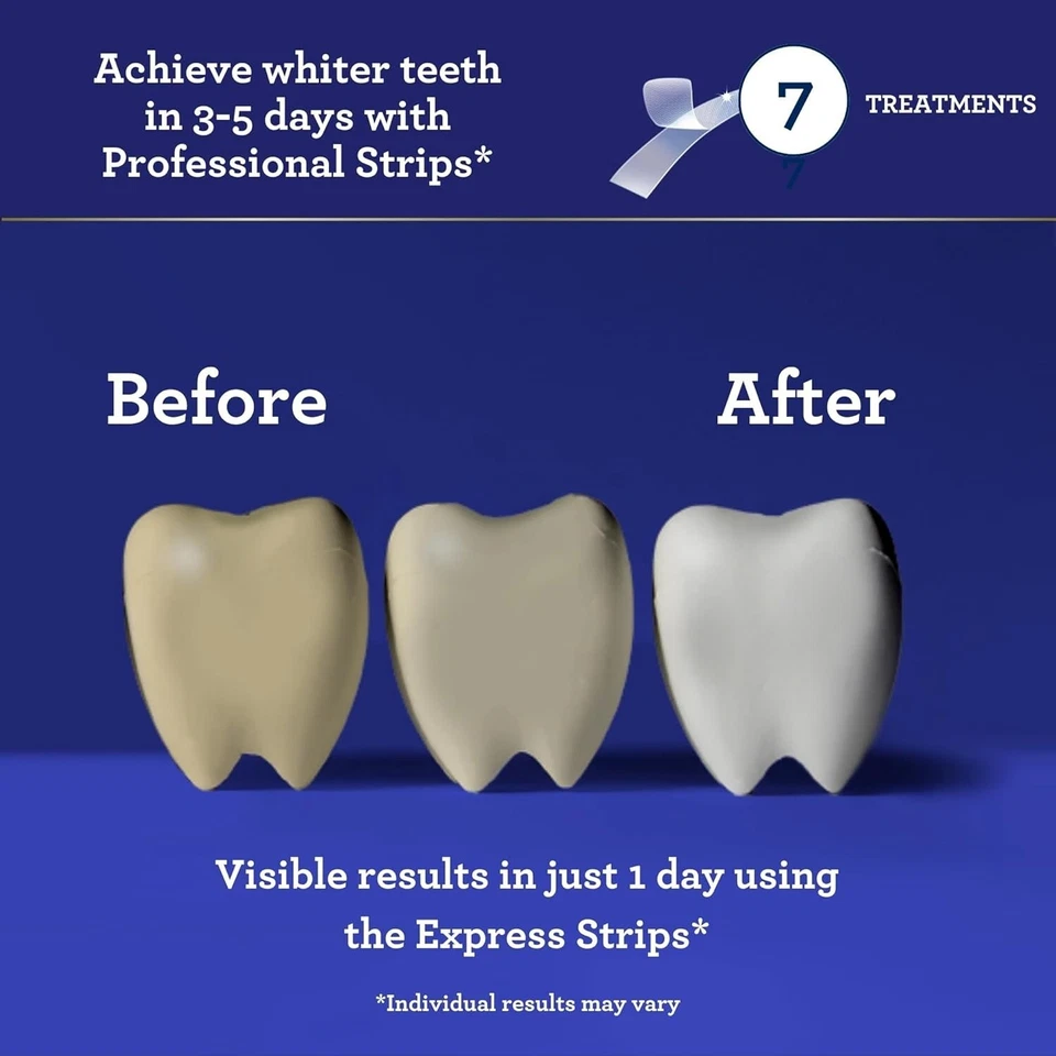 Tiras blanqueadoras de dientes GuruNanda con aceite de coco - 14 tiras seguras de esmalte Foto 4 de 4