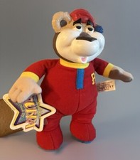 Mattel 1999  Bedtime Bubba  Talking 8" Plush Bear Rubber Face With Tags Works
