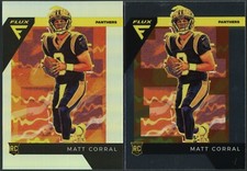 2022 Panini Chronicles Flux Matt Corral RC FX-12 Silver Prizm & Base - PAIR