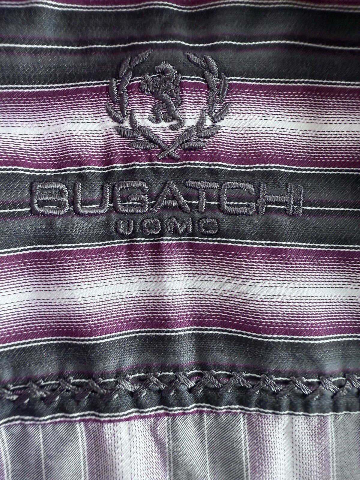 Bugatchi UOMO Long Sleeve Button Up Pattern Top S… - image 5