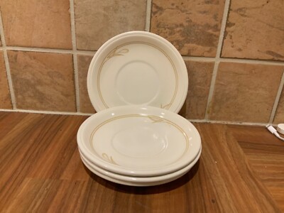 4x Untertassen - Vintage Ironstone Biltons Coloroll Spring Bouquet